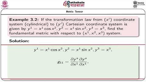 M-05. Riemannian space: fundamental metric tensor