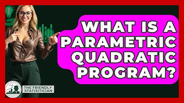 What Is A Parametric Quadratic Program? - The Friendly Statistician
