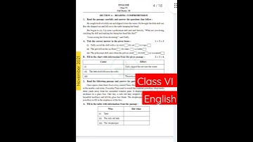 Class 6 English ইংরেজি Model Activity Task 50 Marks Combined November 2021 WBBSE #shorts