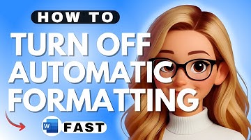 How to Turn Off Automatic Formatting in Microsoft Word - 2025