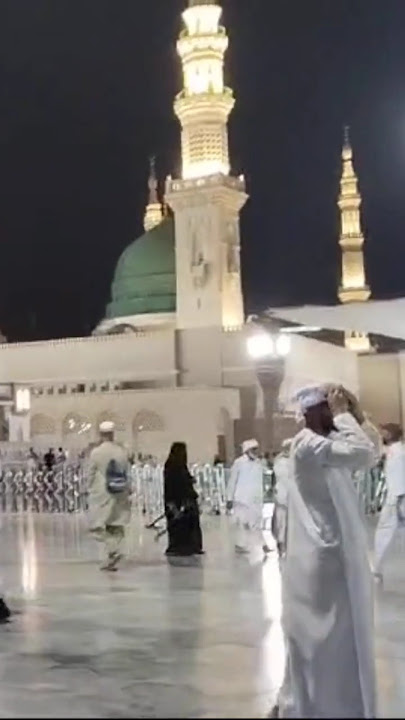 🌙 Rindu Masjid Nabawi di Malam yang Tenang! #shorts #youtubeshorts
