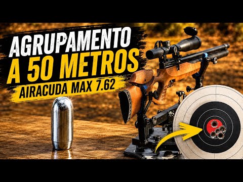 50 METER GROUPING AIRACUDA MAX 7.62 SLUG LM!