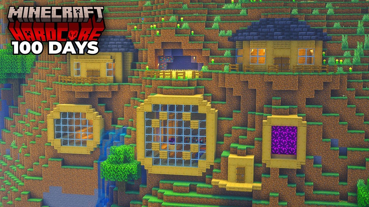 100 Days Building a Cozy Mountain Base in Minecraft - YouTube