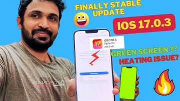 ios 17.0.3 update on iPhone⚡️| iphone green screen problem solved 🧐 | iphone heating problem solved
