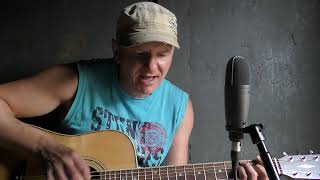 Video thumbnail of "Alice Cooper - Poison [Яд слишком поздно] (acoustic RUS COVER in garage 24.06.2022)"