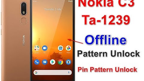 Nokia C3 Ta-1239 Pin Pattern Unlock | Just 1 Click | Without Flashing