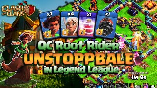 This Root Rider Strategy is Unstoppable in Legend League🔥#clashofclans #coc