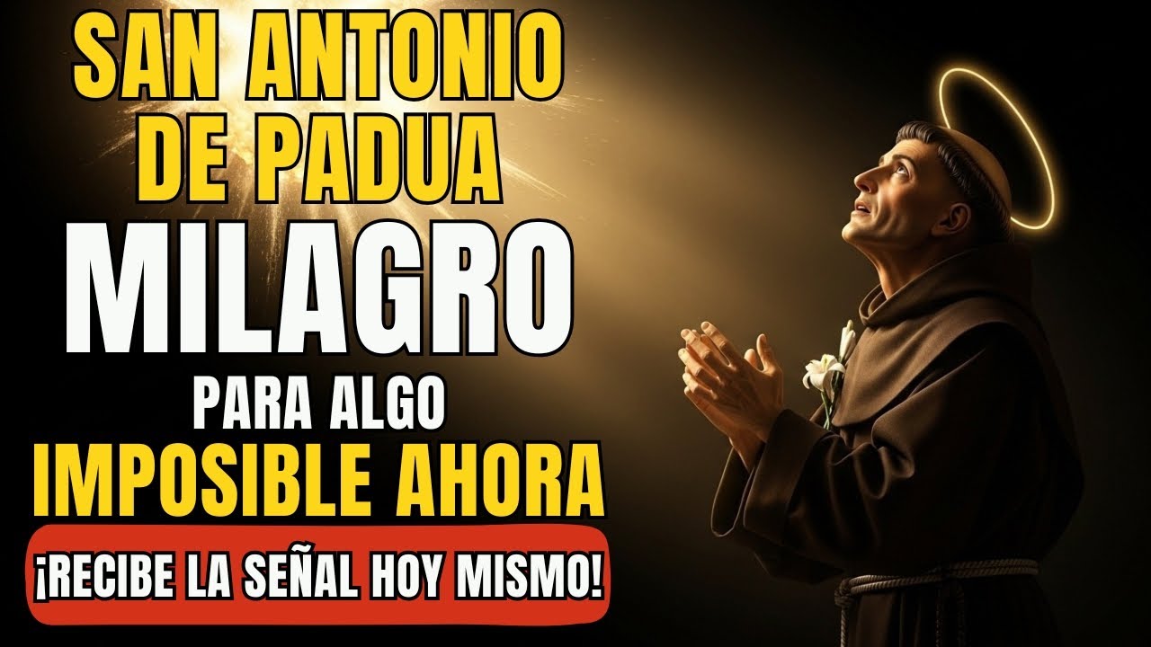 🙏 Oración Fuerte a San Antonio para un Milagro Imposible: Reza y Recibe ...