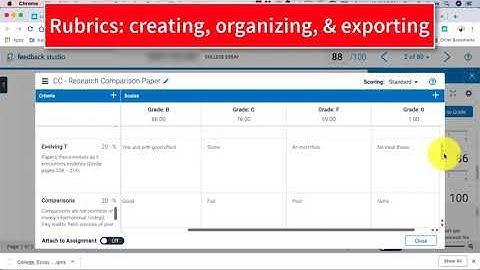 How to Make, Organize and Import Rubrics on TurnItIn.com Through Vision
