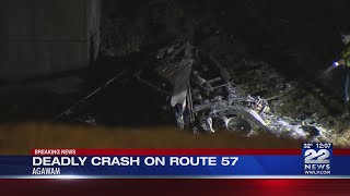 Deadly crash on Route 57 in Agawam
