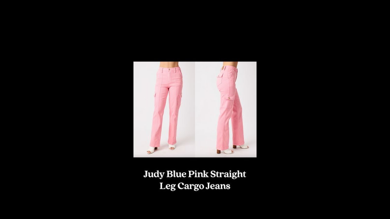 Straight Leg Cargo Jeans
