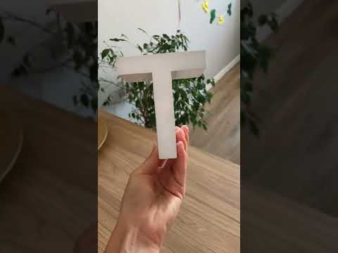 Объемные световые буквы из жидкого акрила