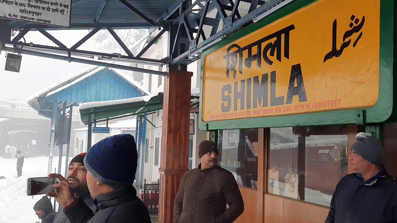 Toy Train || Kids Love || Shimla Railway Station || Heavy Snowfall ...