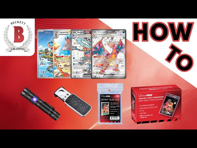 how to get pokemon cards graded beckett Framed Display for (3) BGS HOW to prepare your TCG