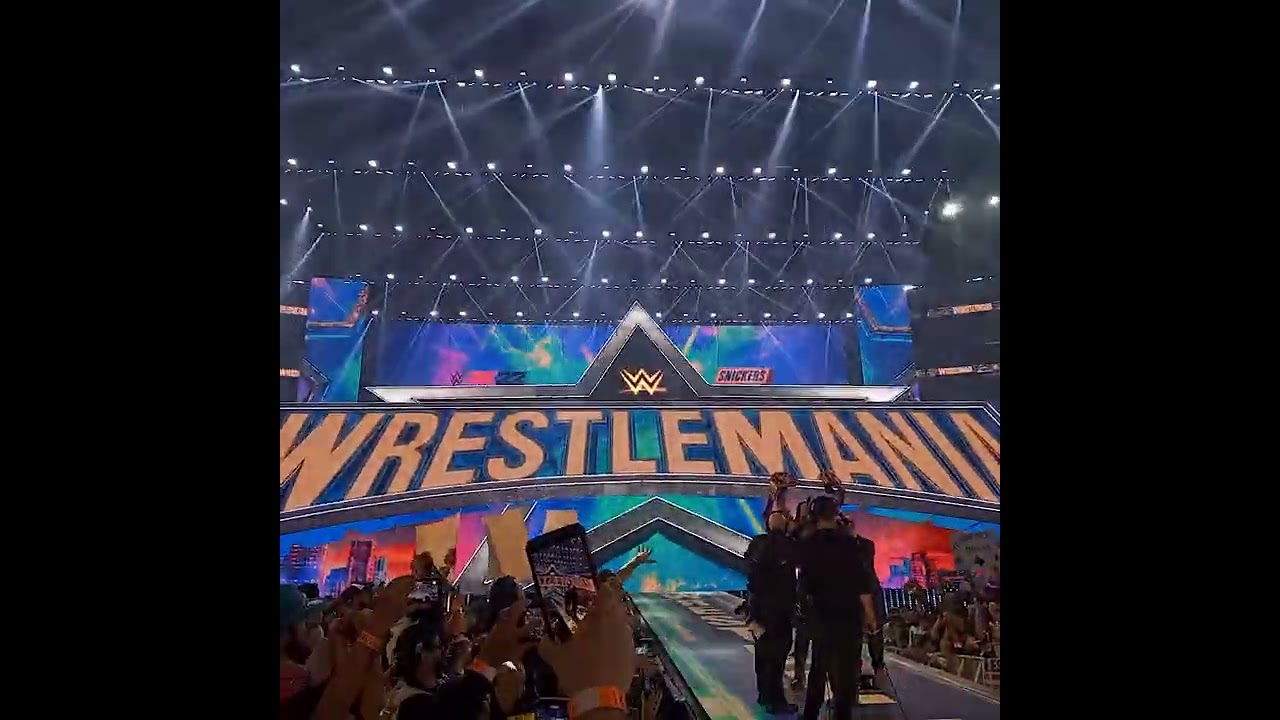 Closing Wrestlemania 38 pyro, Roman wins