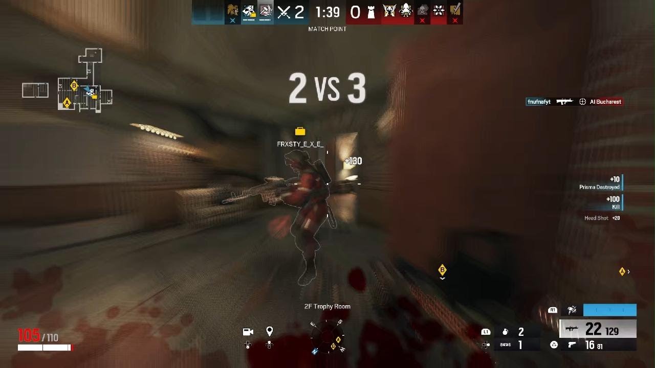 It bounced off his head