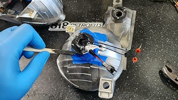 Bi-led projector threaded shaft installation in an h11 headlight