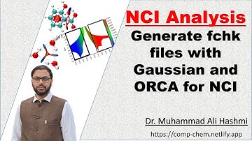How to Generate fchk (Gaussian) & Molden (ORCA) Files for Multiwfn | NCI & QTAIM Analysis