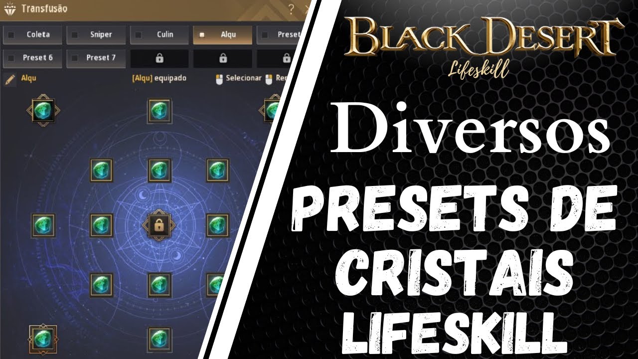 [BDO Diversos] Presets de cristais Lifeskill YouTube