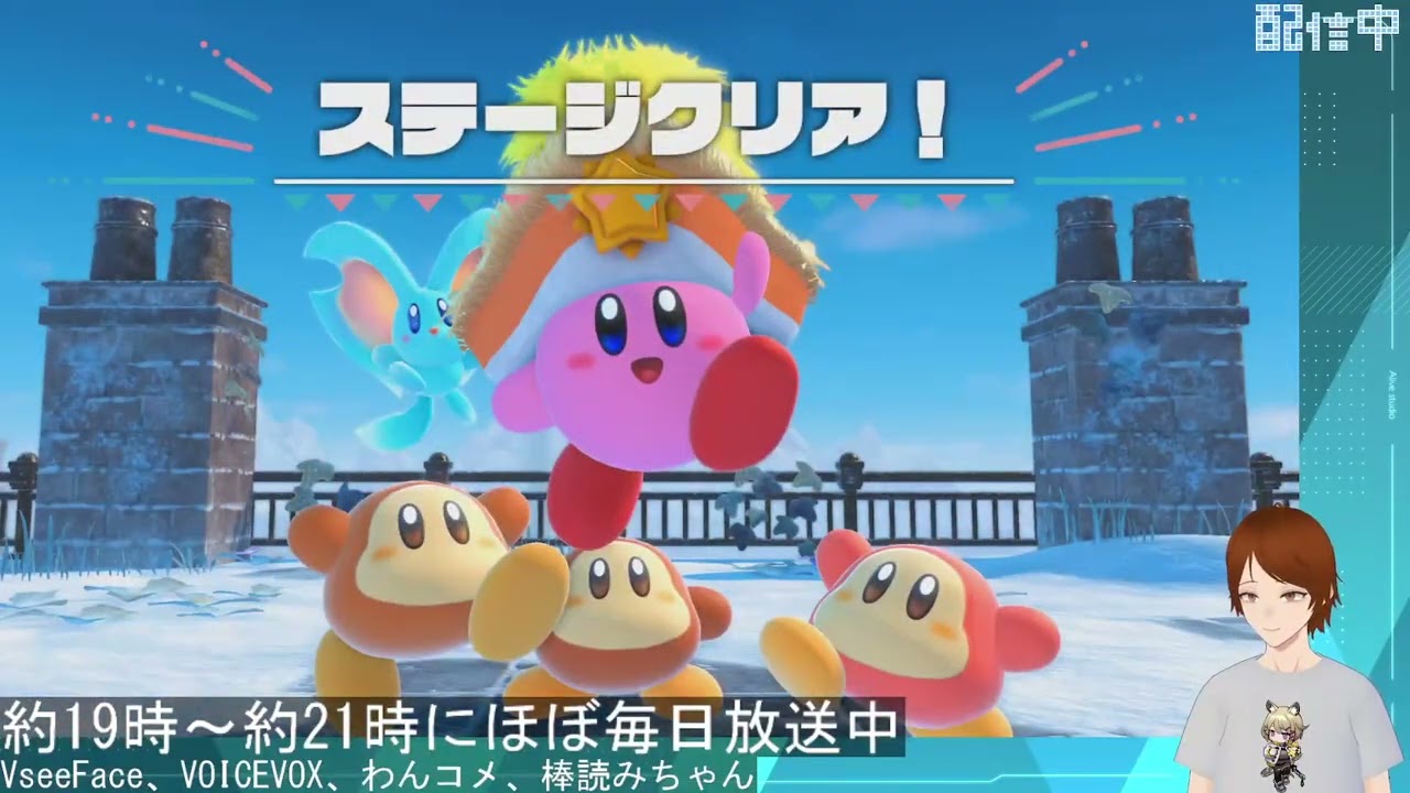 雪景色に激カワピンク玉Log1089【星のカービィディスカバリー】