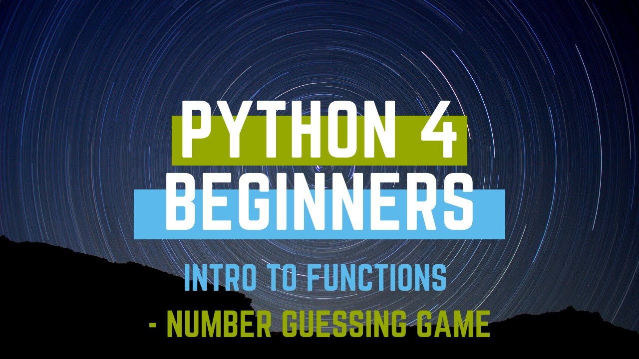 Python functions - Guess the Number game - YouTube