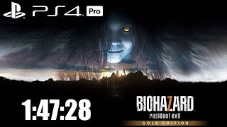 Resident Evil 7 Gold Edition Speedrun 1:47:28 PS4 Pro 60fps