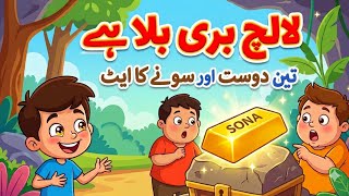 Full Lalach Buri Bala Hai | Teen Dost Aur Sone Ki Eent Ki Kahani News