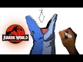 How to draw jurasssic world  mosasaurus