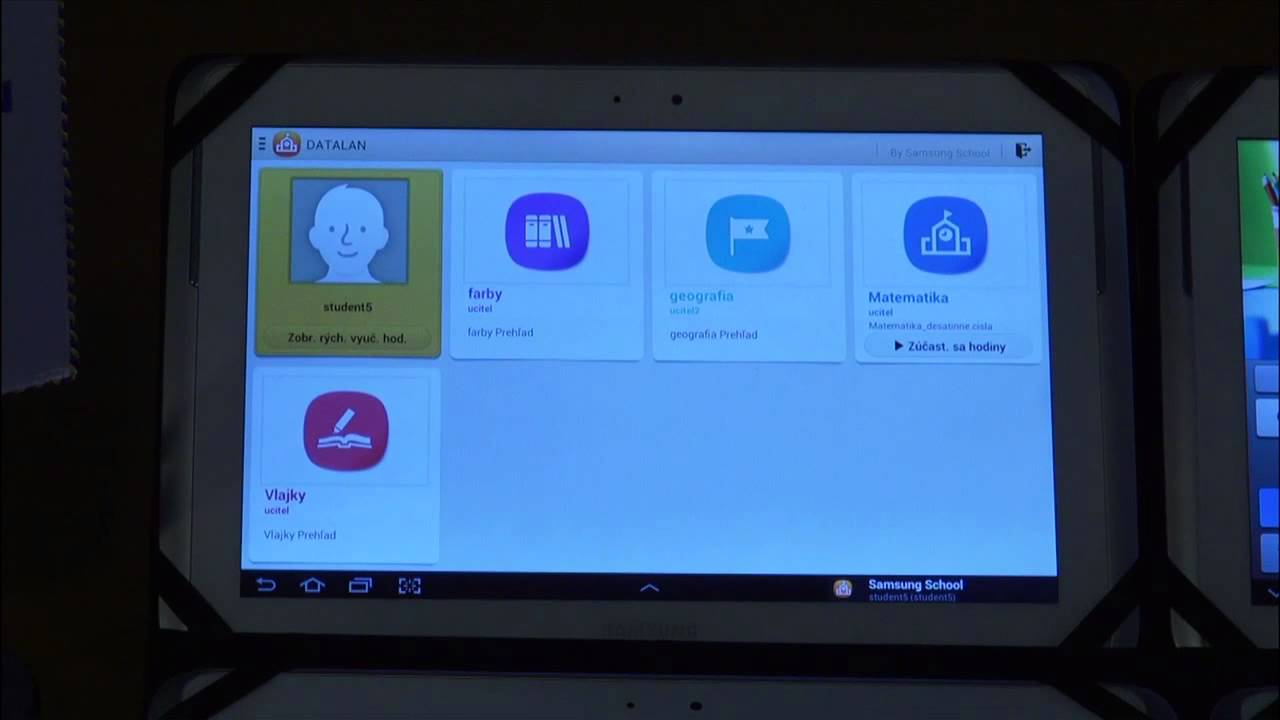 Samsung School - 1. časť, prihlásenie a odhlásenie sa