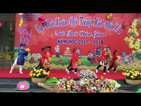 Video Múa liên khúc Mùa xuân ơi Trường mầm non phú tân - youtube