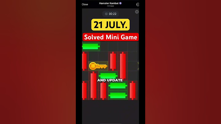 Hamster Kombat Mini Game July 21