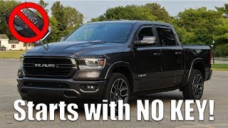 our 2019 ram 1500 starts with no key!