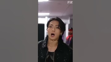 Thumbnail of Jungkook from behind the scenes of FIFA WC Opening Performance.