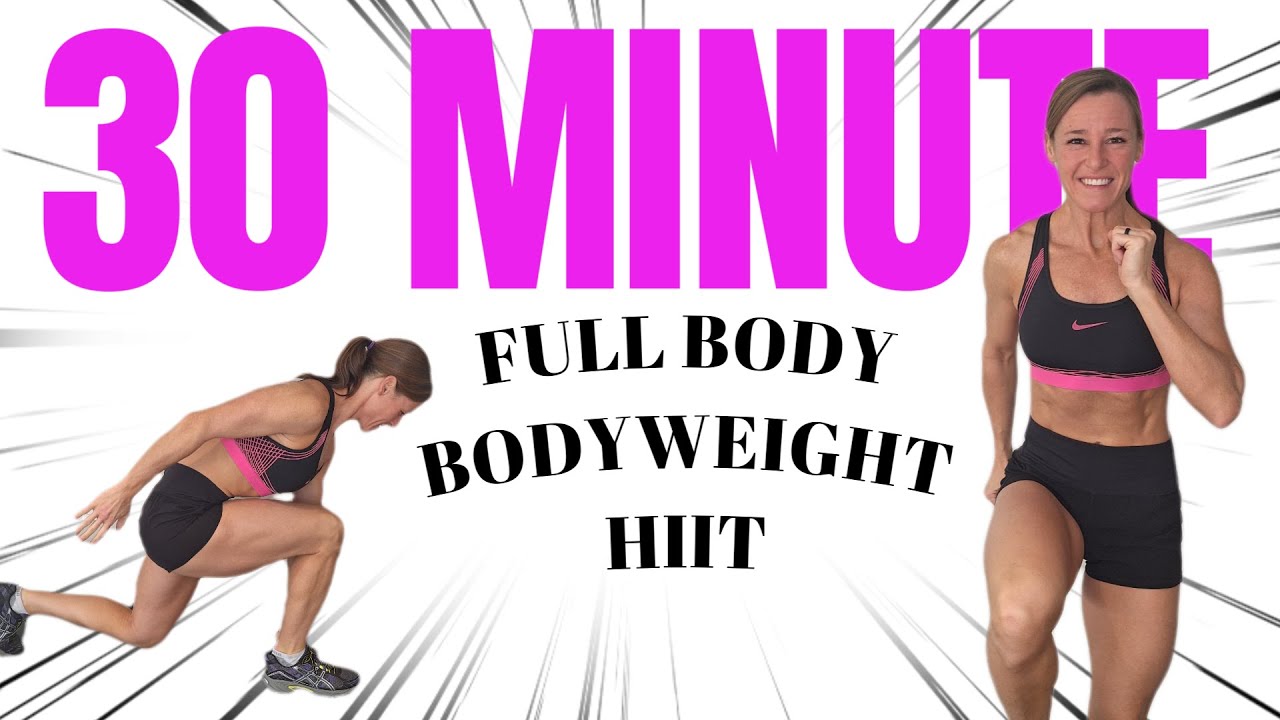 EXPLOSIVE 30 Minute FULL BODY Bodyweight HIIT Sprint Workout | At Home ...