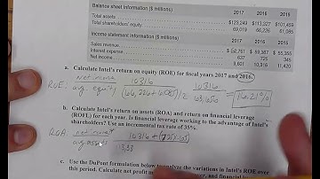 Compute, Disaggregate and Interpret Return on Equity ROE (Also: Dupont, ROA, and ROFL