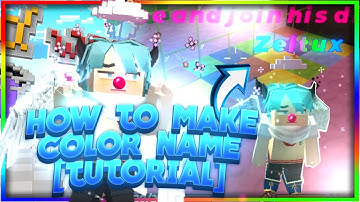 HOW TO MAKE COLOR NAME!!! [TUTORIAL] (Blockman GO)