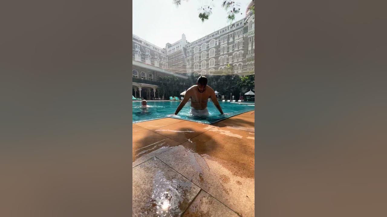 swimming-at-most-expensive-land-in-india-taj-mahal-palace-mumbai
