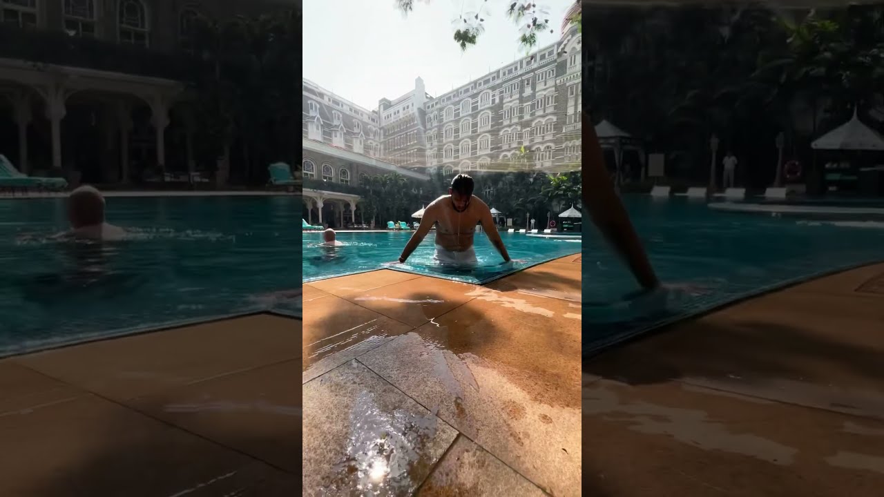 Swimming At Most Expensive Land In India TAJ MAHAL PALACE MUMBAI Swimming At Most Expensive Land In India TAJ MAHAL PALACE MUMBAI