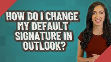 How do I change my default signature in Outlook?