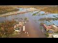 08-30-2021 LaPlace, LA - Surge Innundation Drone - I-10 at US-51 - Homes Seriously Damaged - Flooded