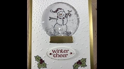 Snow Globe Shaker Card