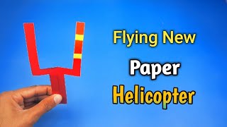 Paper Helicopter Flying | Toy Helicopter Making | Paper TOY | Best Origami Flying Helicopter