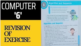 algorithm and sequence computer ch -6 exercise class 3APS/#Planet#school diaries#Rihanna classes#gk