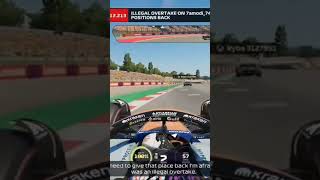 how was an illegal overtake #f1 #f125 #fyp #hamilton #maxverstappen #love #viral #fypシ゚viral #fypシ