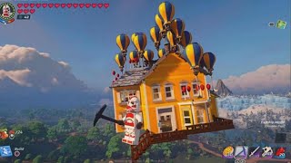 24 в летающим доме в Lego Fortnite!!!