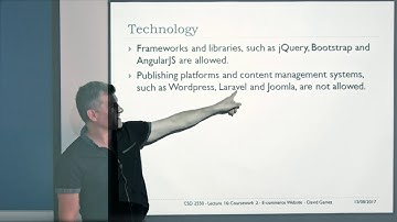 CSD 2550 – Week 12 | Lecture 16: Coursework 2 / E-commerce Website - David Gamez