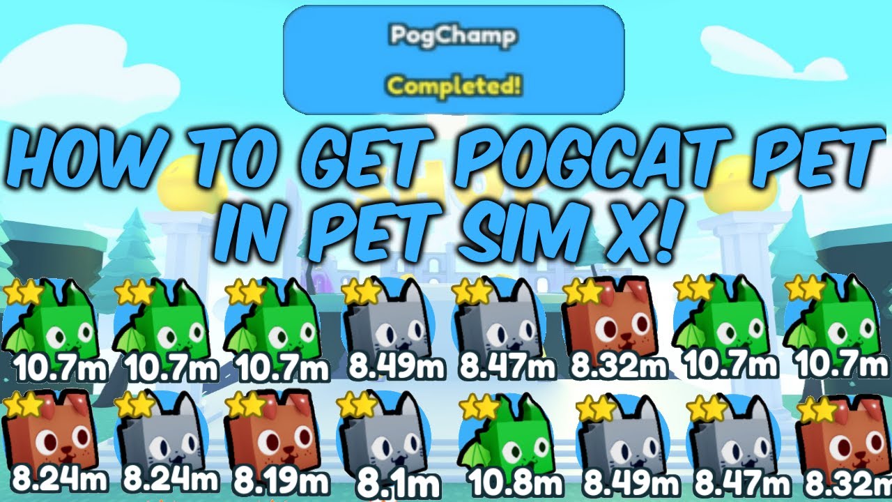 HOW TO GET POG CAT AND OTHER POG PETS IN PET SIMULATOR X!!! Roblox