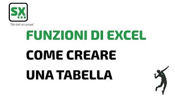 Excel: Come creare una tabella
