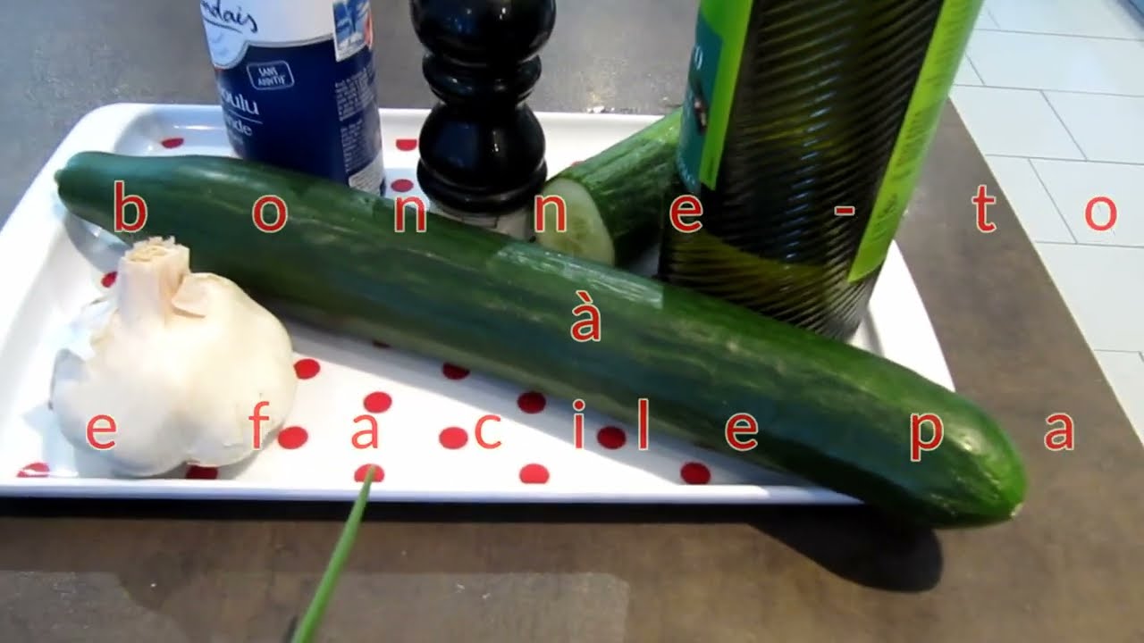 La bonne vinaigrette pour le concombre