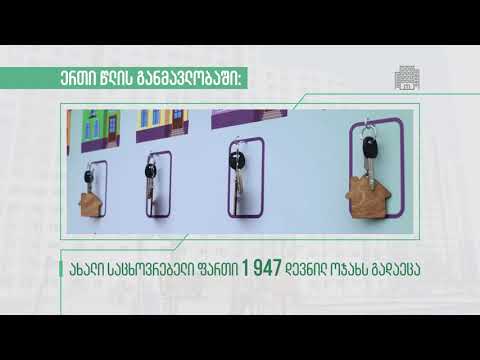 დევნილებისთვის - 1 წლის ანგარიში და სამომავლო გეგმები